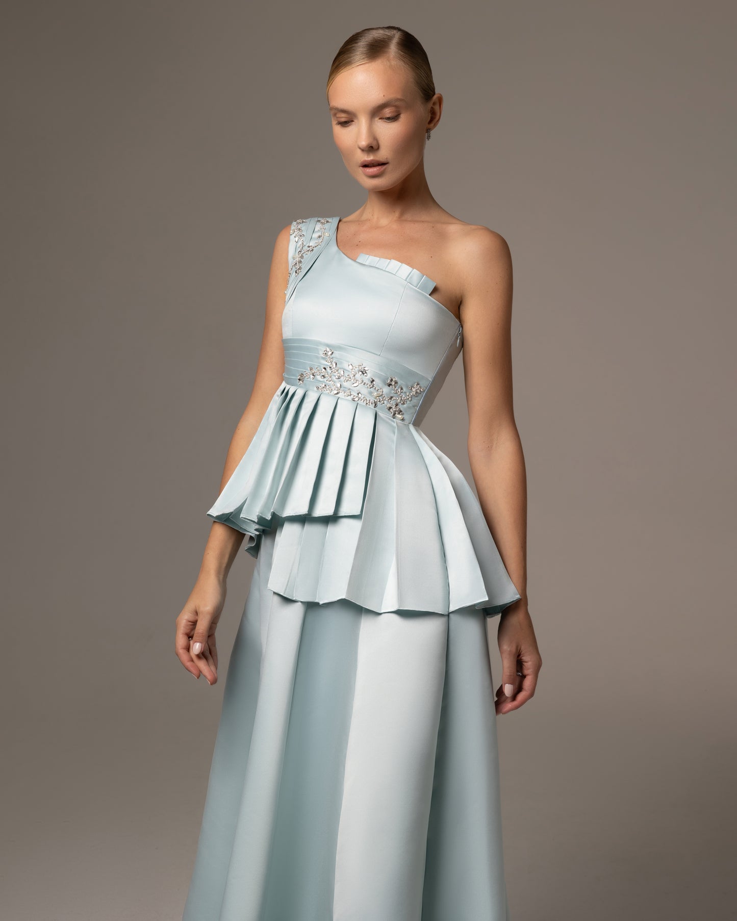 Embellished Asymmetrical Dress